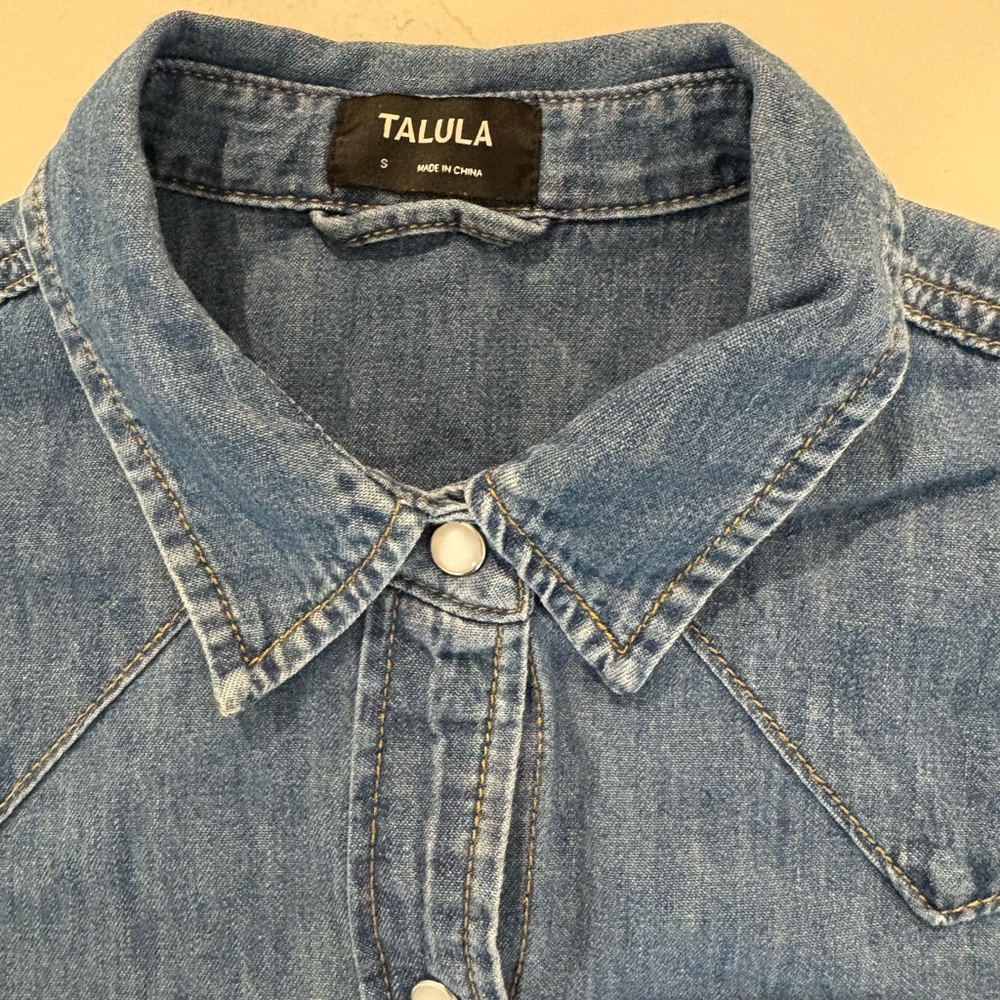Aritzia Talula Denim Shirt